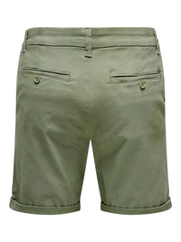 Peter Chinos Shorts 0013 - Deep Lichen Green Only & Sons