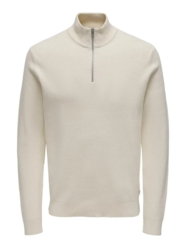 Phil Genser Half Zip - Antique White Only & Sons