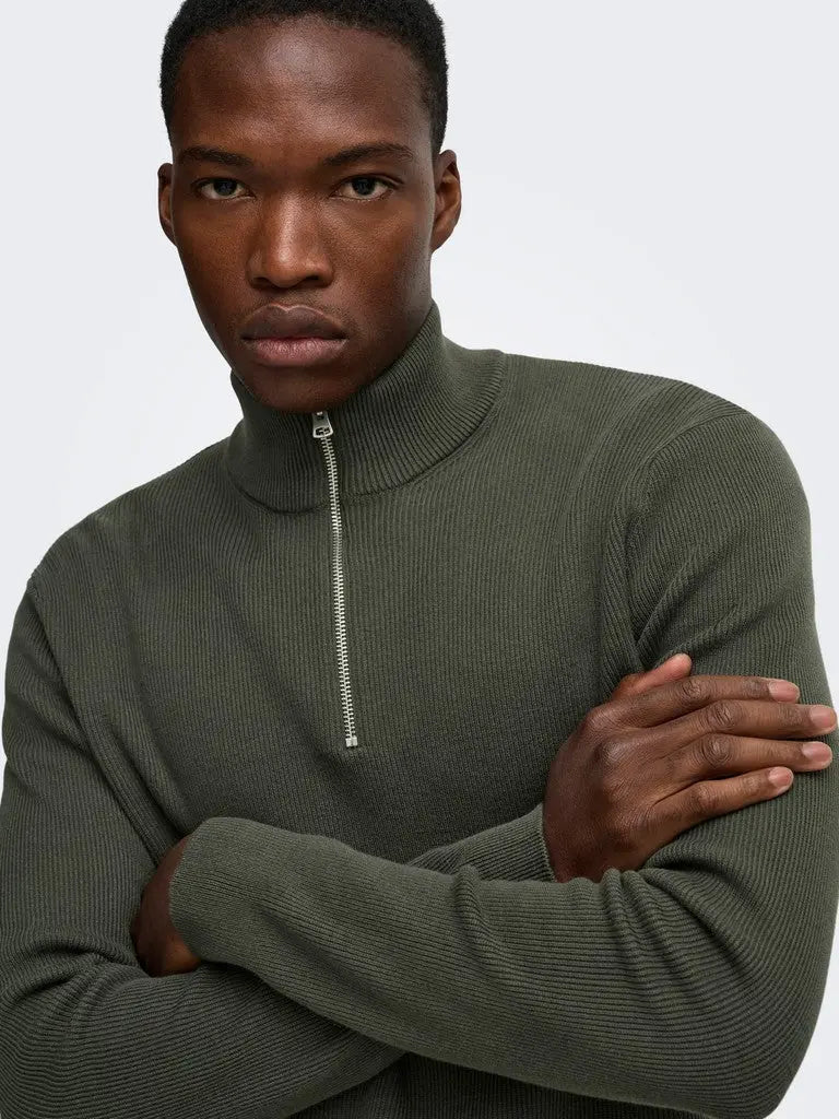 Phil Genser Half Zip - Beluga Only & Sons
