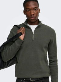 Phil Genser Half Zip - Beluga Only & Sons