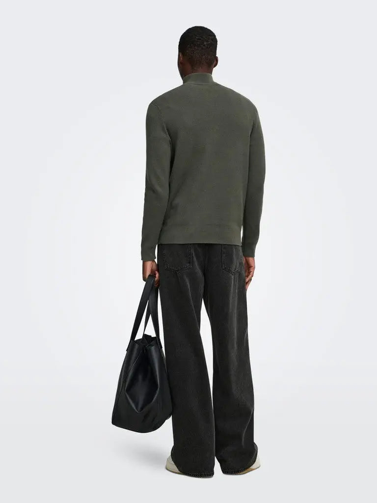 Phil Genser Half Zip - Beluga Only & Sons