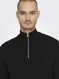 Phil Genser Half Zip - Black Only & Sons