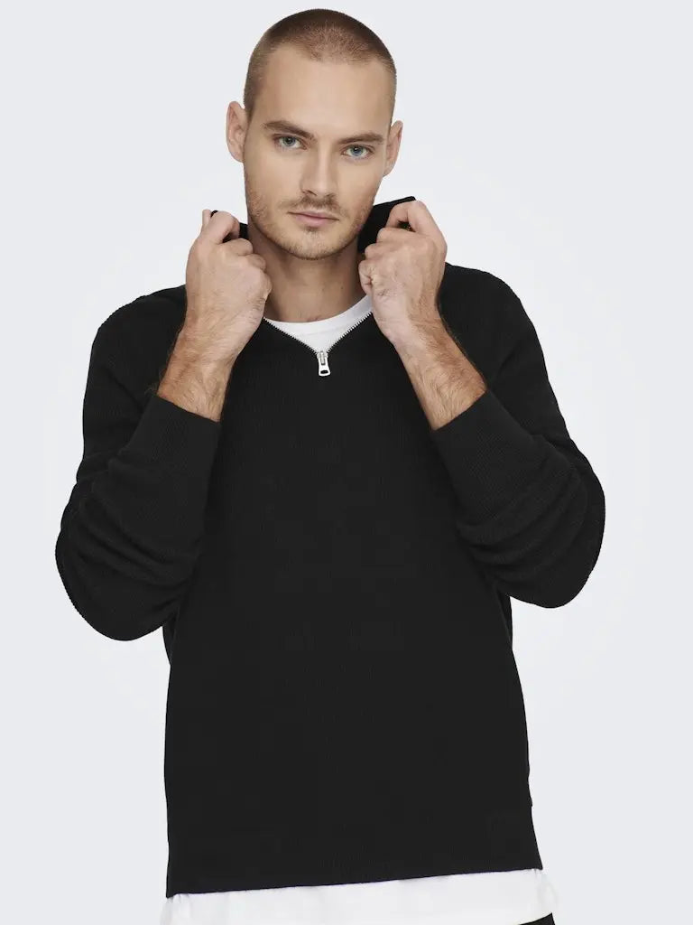 Phil Genser Half Zip - Black Only & Sons