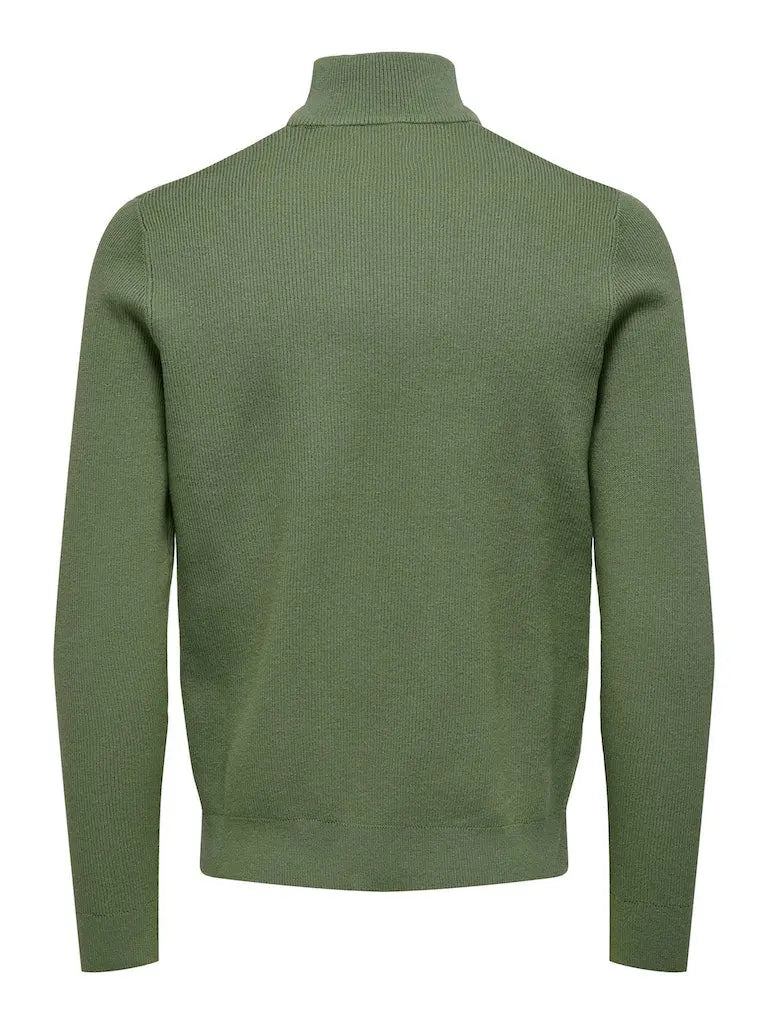 Phil Genser Half Zip - Hedge Green Only & Sons