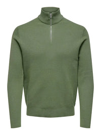 Phil Genser Half Zip - Hedge Green Only & Sons