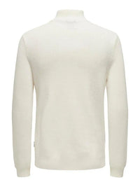 Phill Half Zip Genser - Vanilla Ice Only & Sons