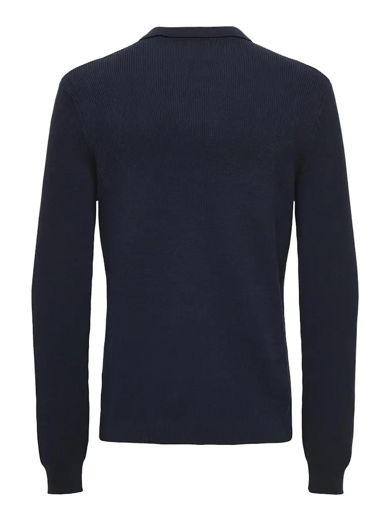 Phill Strikkegenser Polo - Parisian Night Only & Sons