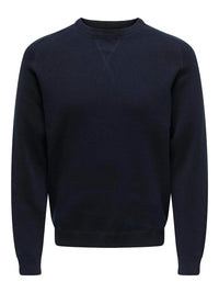 Pin Strikkegenser - Dark Navy Only & Sons