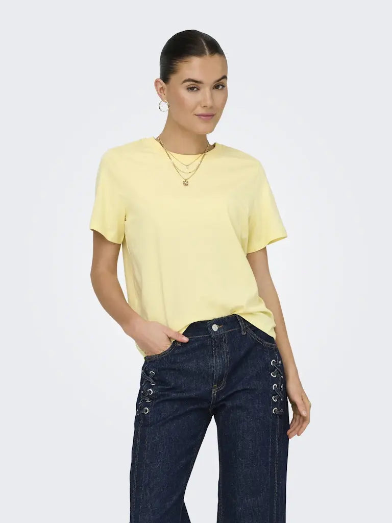 Pisa T-Skjorte - French Vanilla JDY