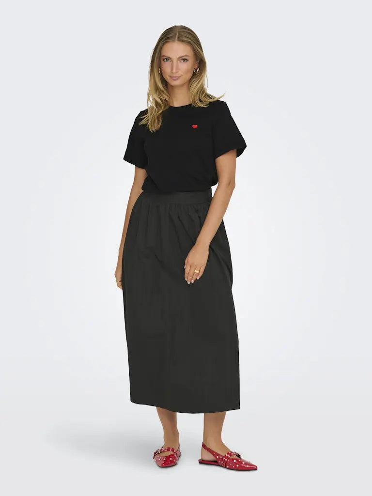 Pisa T-Skjorte Print - Black Detail/Heart JDY