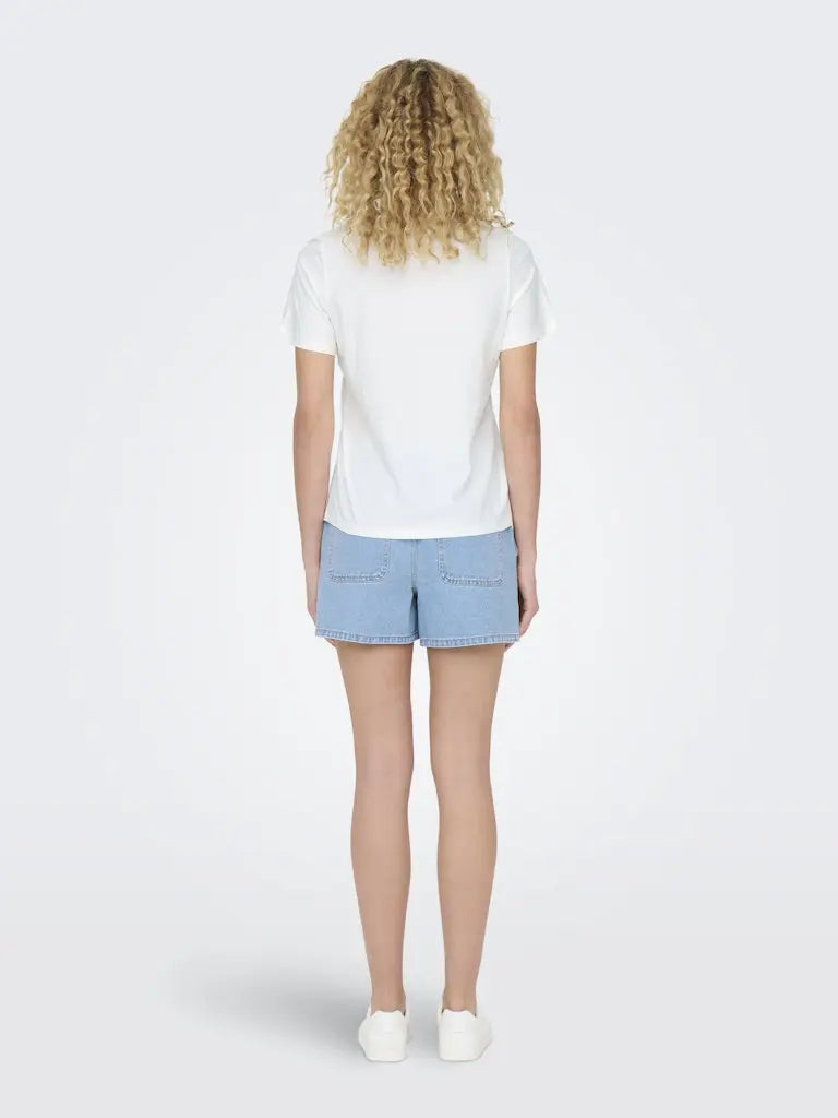 Pisa T-Skjorte Print - Cloud Dancer/Heart JDY