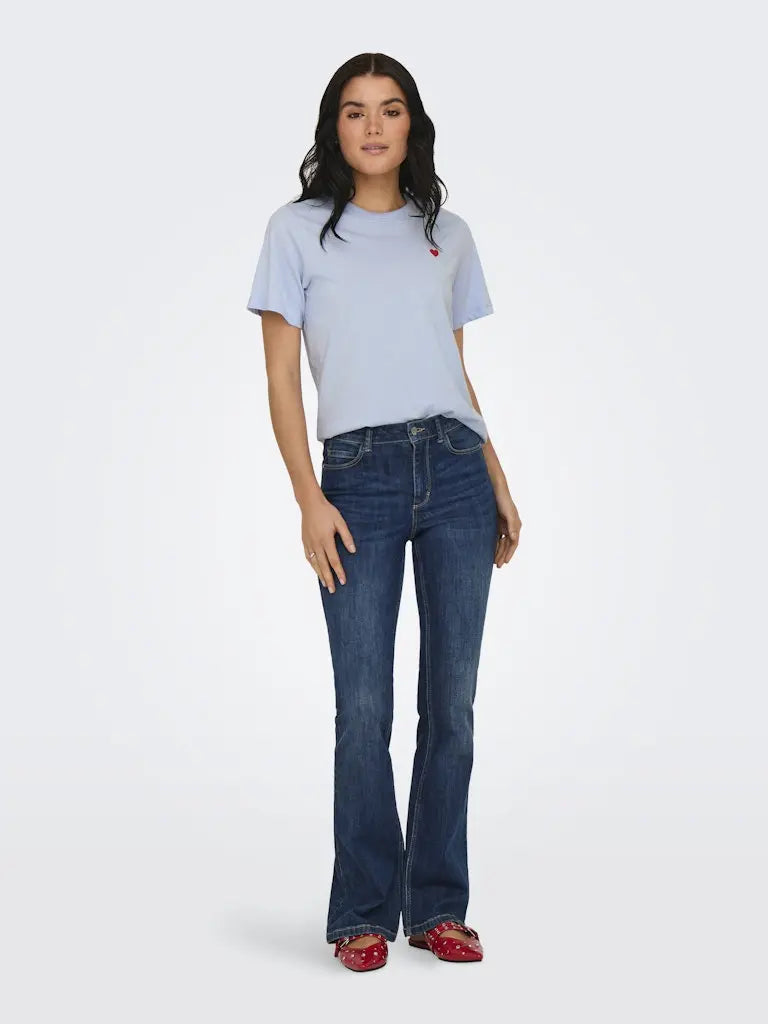 Pisa T-Skjorte Print - Kentucky Blue JDY