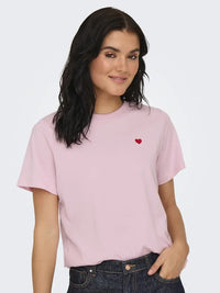 Pisa T-Skjorte Print - Parfait Pink JDY