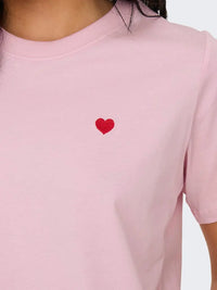 Pisa T-Skjorte Print - Parfait Pink JDY