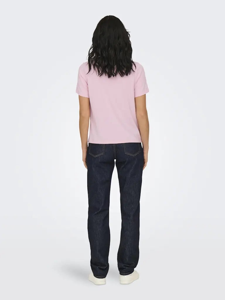 Pisa T-Skjorte Print - Parfait Pink JDY