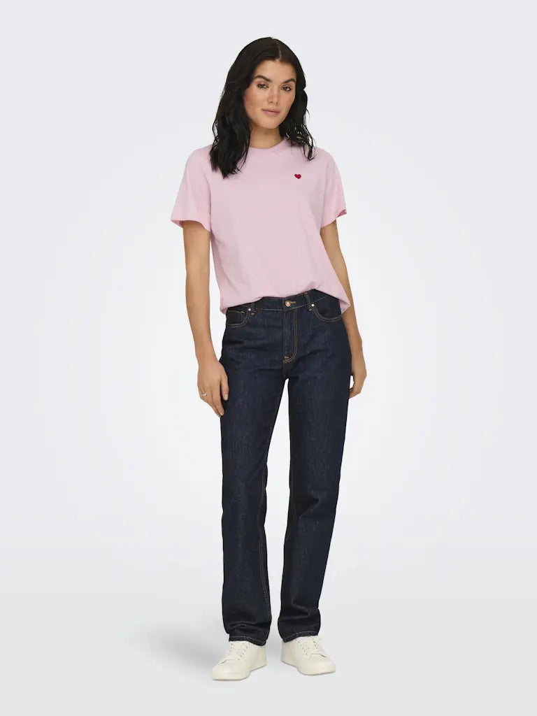 Pisa T-Skjorte Print - Parfait Pink JDY