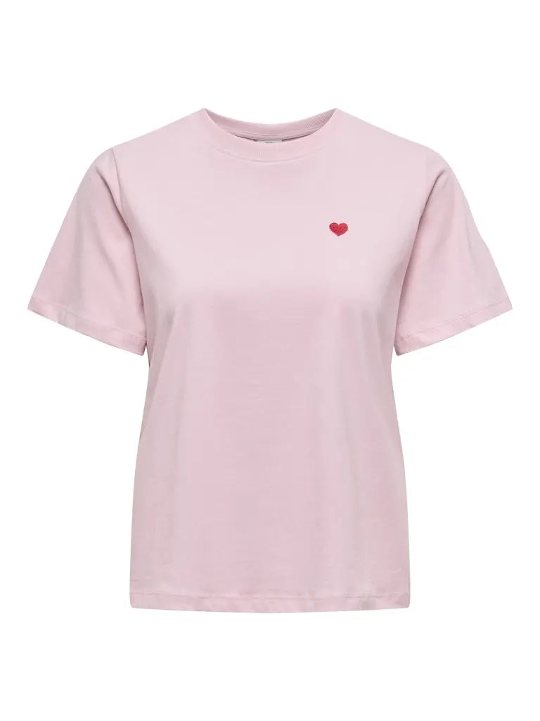 Pisa T-Skjorte Print - Parfait Pink JDY