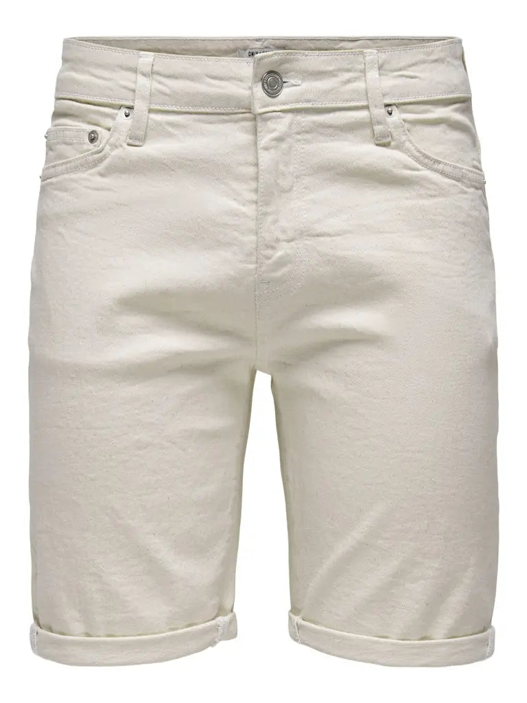 Ply Ecru Shorts 9296 - Ecru Only & Sons