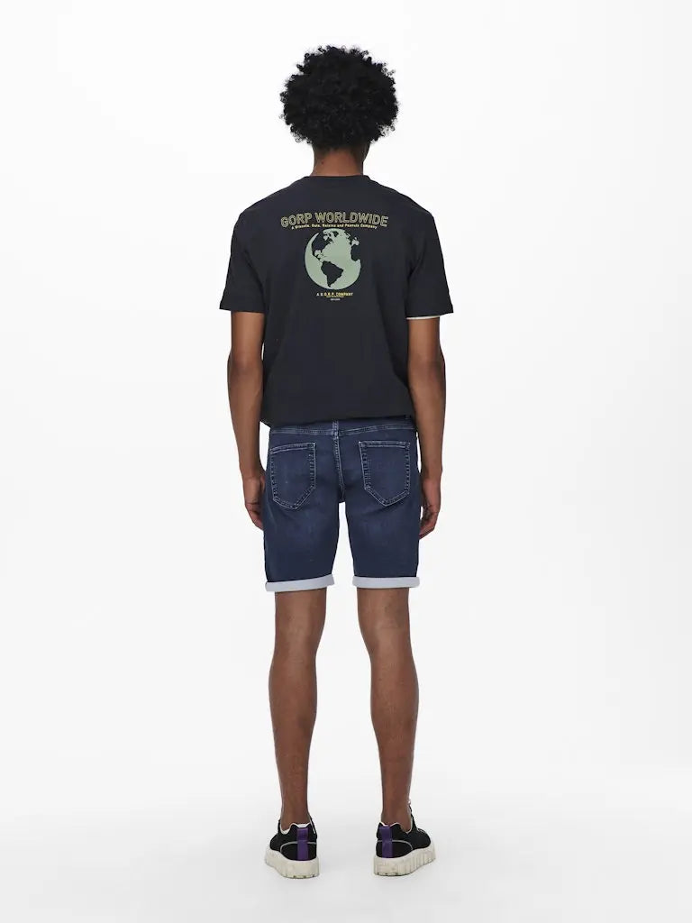 Ply Flex Shorts 8582 - Blue Denim Only & Sons