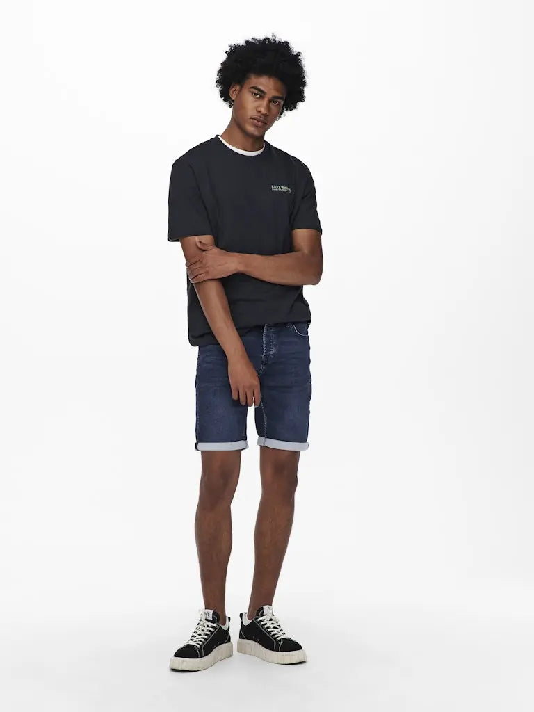 Ply Flex Shorts 8582 - Blue Denim Only & Sons