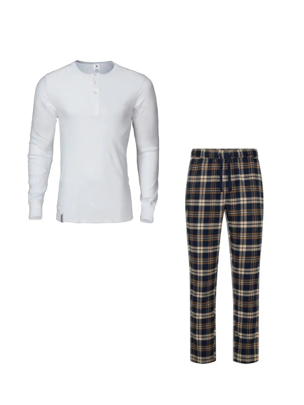 Pysjamas m/Bestefartrøye 25 - White Dovre