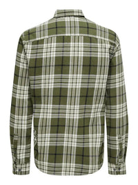 Ral Skjorte Check - Olive Night Checks Only & Sons