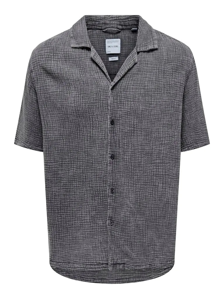 Ralph Resort Skjorte SS - Dark Navy Only & Sons