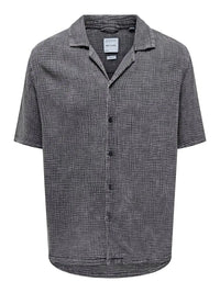 Ralph Resort Skjorte SS - Dark Navy Only & Sons