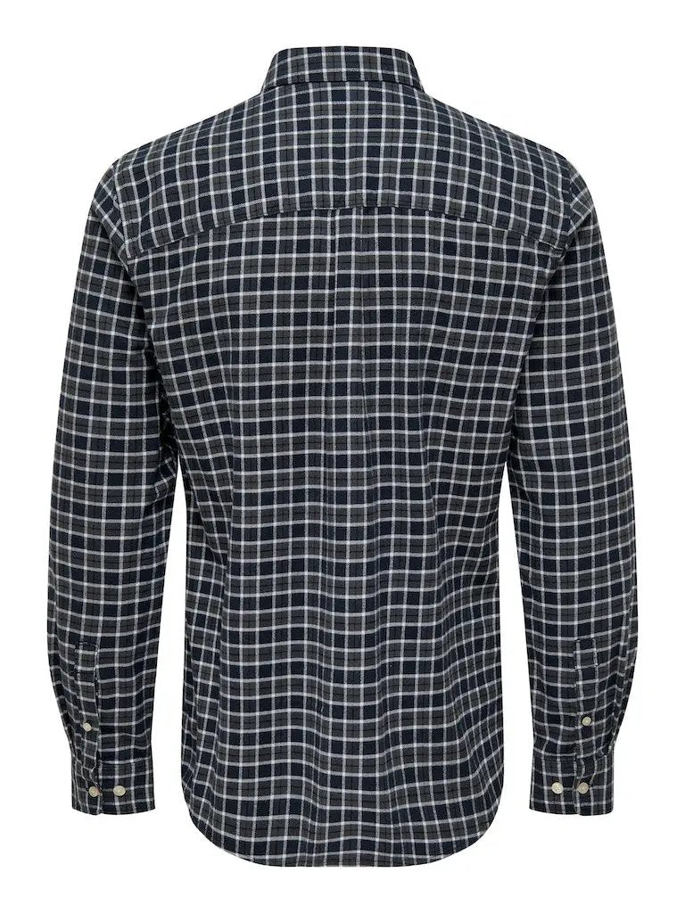 Ram Skjorte Check - Dark Navy Only & Sons