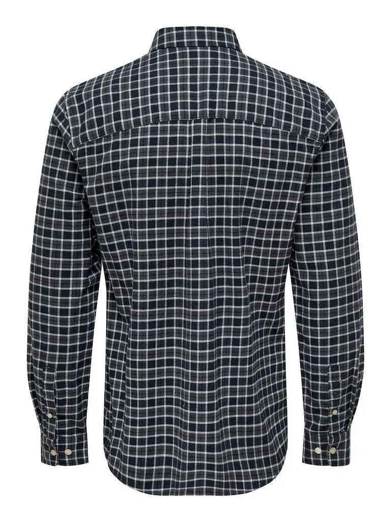 Ram Skjorte Check - Dark Navy Only & Sons