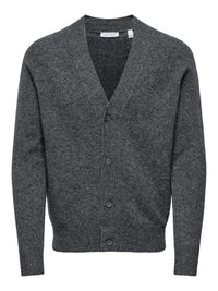 Ray Cardigan - Dark Grey Melange Only & Sons
