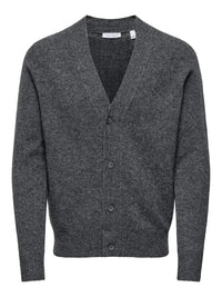 Ray Cardigan - Dark Grey Melange Only & Sons