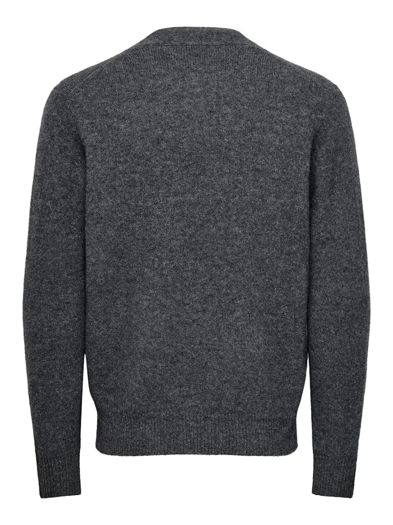 Ray Cardigan - Dark Grey Melange Only & Sons