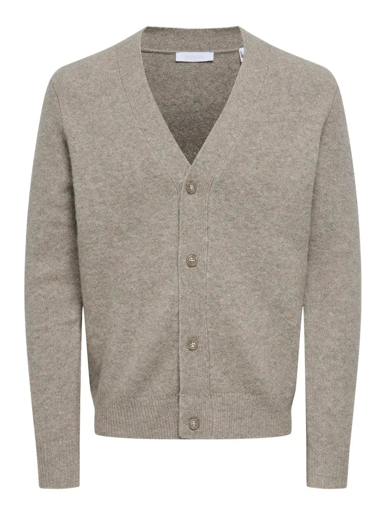 Ray Cardigan - Walnut Only & Sons