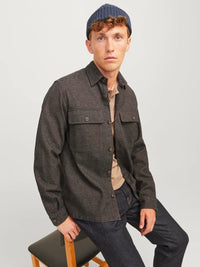 Raymond Twill Overshirt - Slate Black Jack&Jones