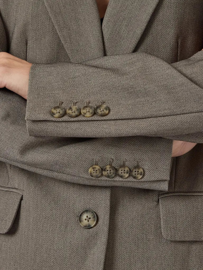 Reema Oversized Blazer - Grey Melange Y.A.S