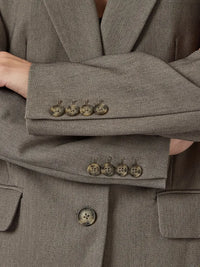 Reema Oversized Blazer - Grey Melange Y.A.S