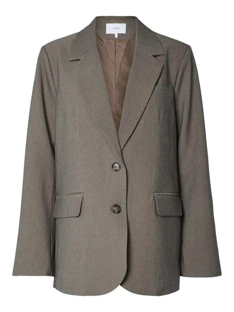 Reema Oversized Blazer - Grey Melange Y.A.S