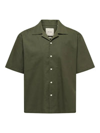 Reid Resort Skjorte - Olive Night Only & Sons