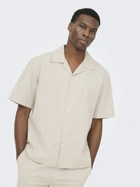 Reid Resort Skjorte - Silver Lining Only & Sons