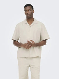 Reid Resort Skjorte - Silver Lining Only & Sons