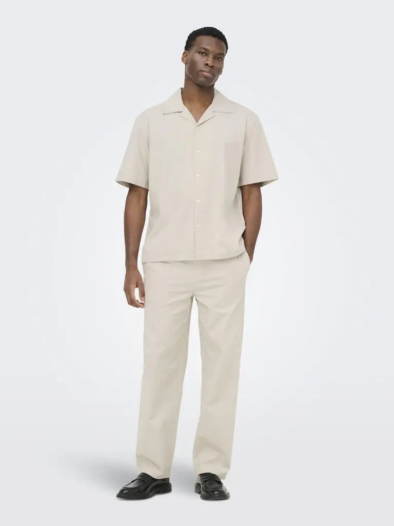 Reid Resort Skjorte - Silver Lining Only & Sons