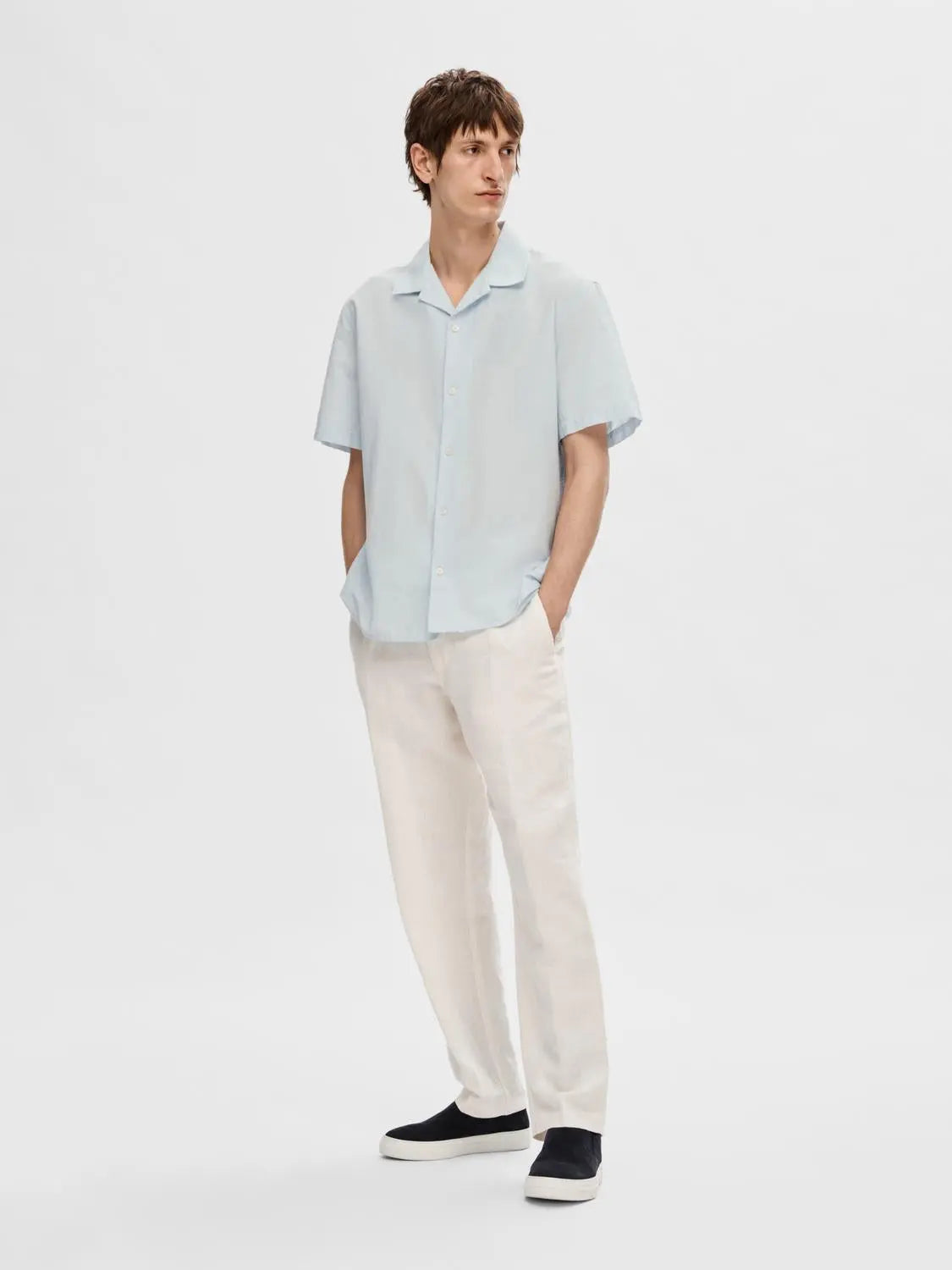 Relaxed New Linen Skjorte SS - Skyway Selected Homme