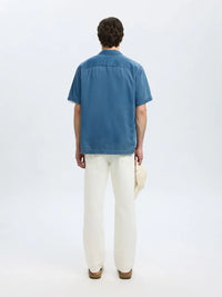 Rick Denim Skjorte SS - Medium Blue Denim Selected Homme