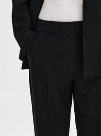 Rita Cropped Pants - Black Selected Femme