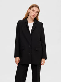 Rita Relaxed Blazer - Black Selected Femme