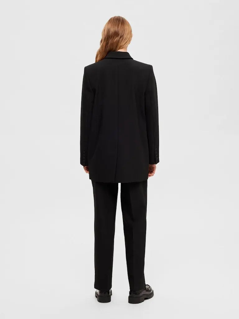 Rita Relaxed Blazer - Black Selected Femme