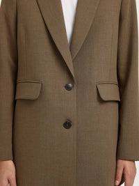 Rita Relaxed Blazer - Chocolote Chip Detail Selected Femme