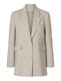 Rita Relaxed Blazer - Island Fossil Detail Selected Femme