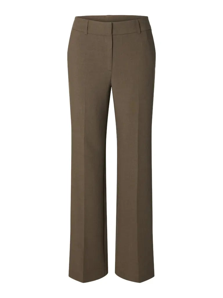 Rita Wide Pants - Chocolote Chip Detail Selected Femme